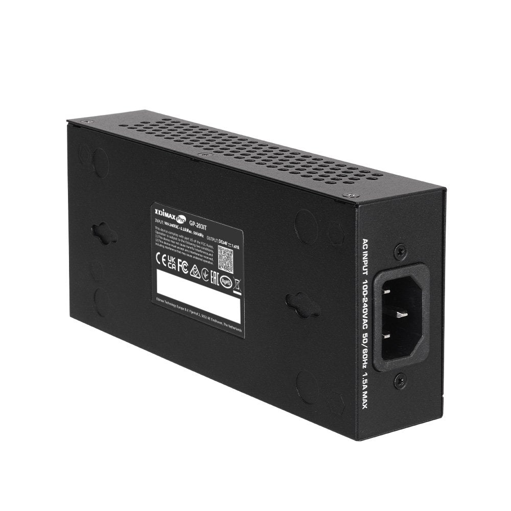 EAN 4717964705150 - Edimax GP-203IT adaptador e inyector de PoE 2.5 Gigabit Ethernet, Ethernet rápido, Gigabit Ethernet imagen 3