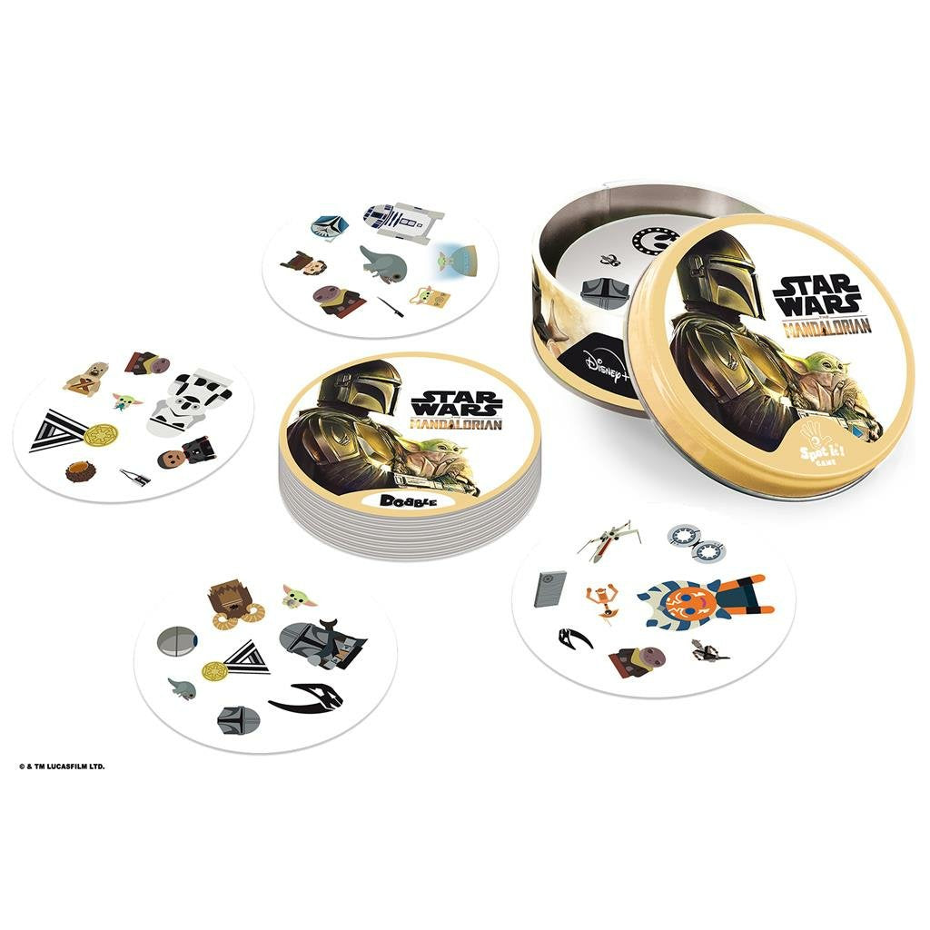 Juego De Mesa Dobble Star Wars Mandalorian Pegi 6