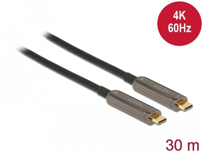 Delock Cable Optico Usb-C Video 4k 60 Hz 30 M