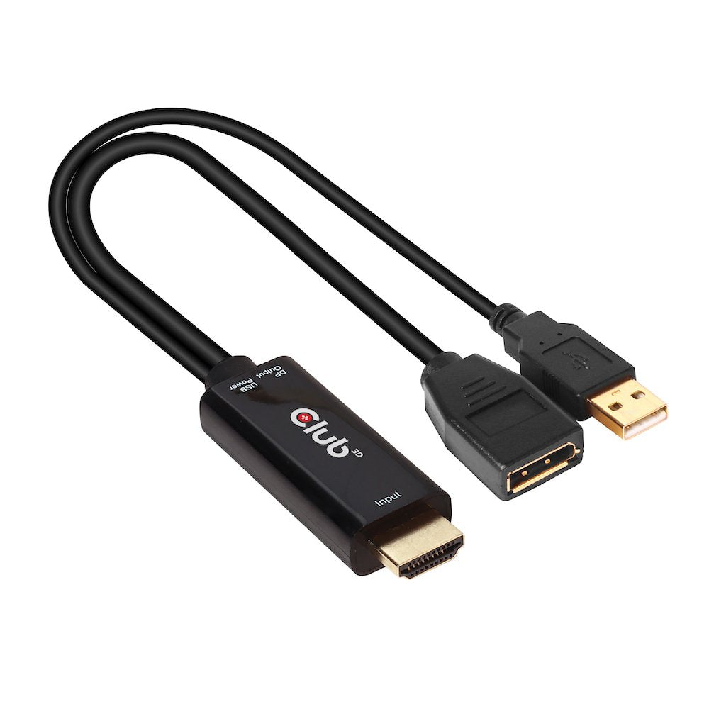 EAN 8719214471484 - CLUB3D CAC-1331 adaptador de cable de vídeo 0,25 m HDMI DisplayPort Negro imagen 2