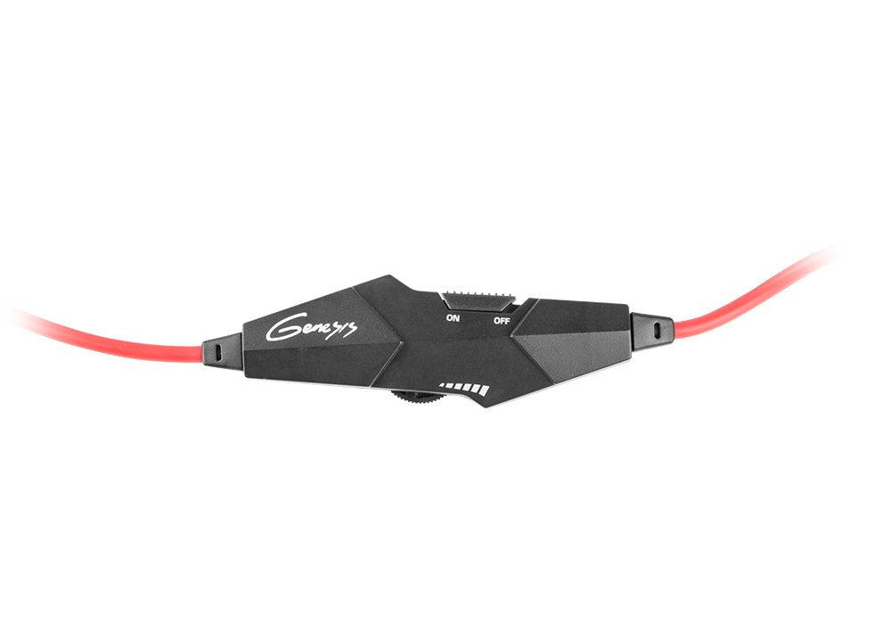 Natec Genesis H70 Auriculares Diadema Negro, Rojo