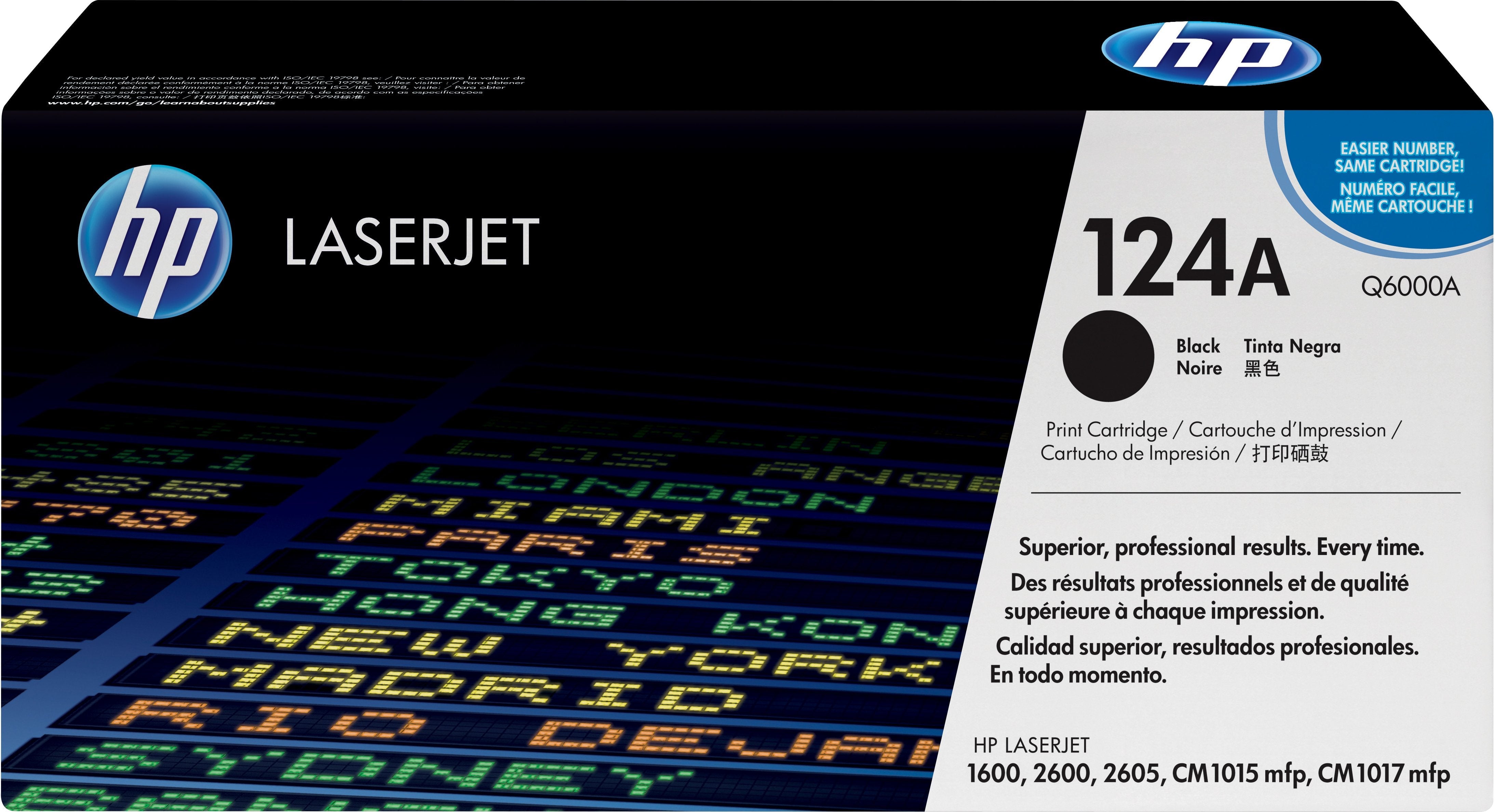 EAN 0829160412412 - HP 124A Black Original LaserJet Toner Cartridge cartucho de tóner 1 pieza(s) imagen 1