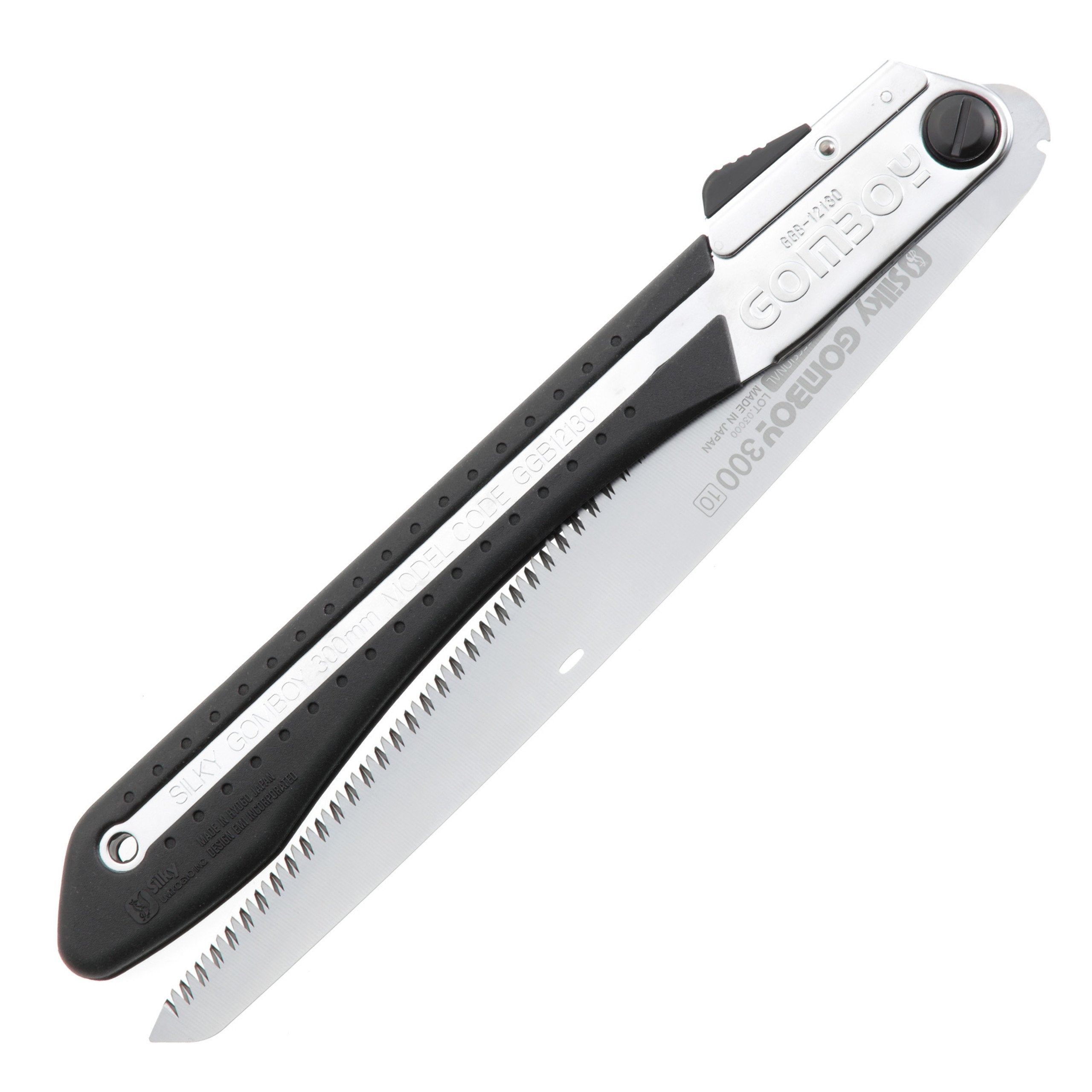 Serrucho Silky Gomboy Plegable De Corte Por Tracción 30 Cm Negro, Gris