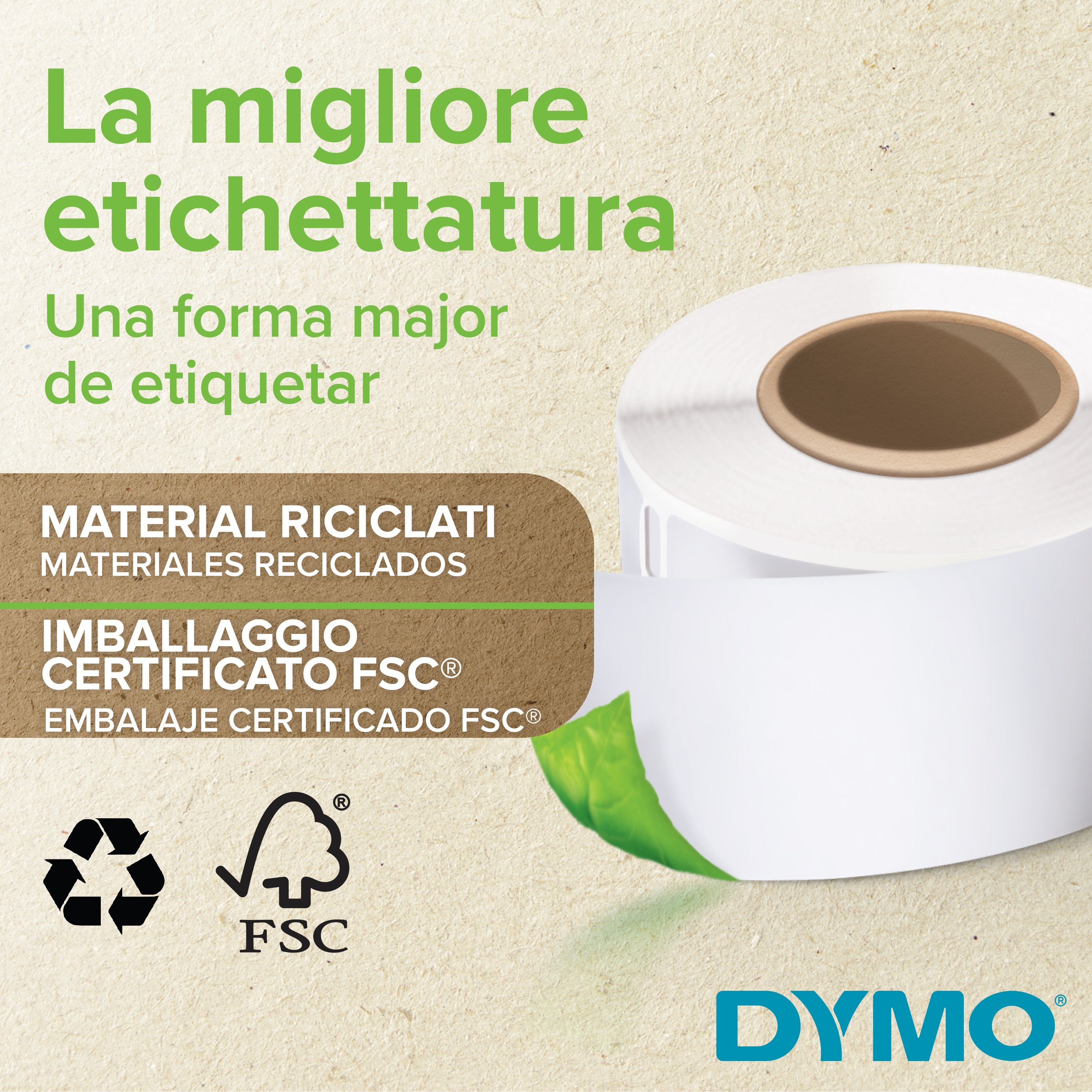 EAN 3026982235886 - DYMO etiketten LabelWriter ft 101 x 54 mm, wit, 220 etiketten, multipack van 24 rollen Blanco imagen 5