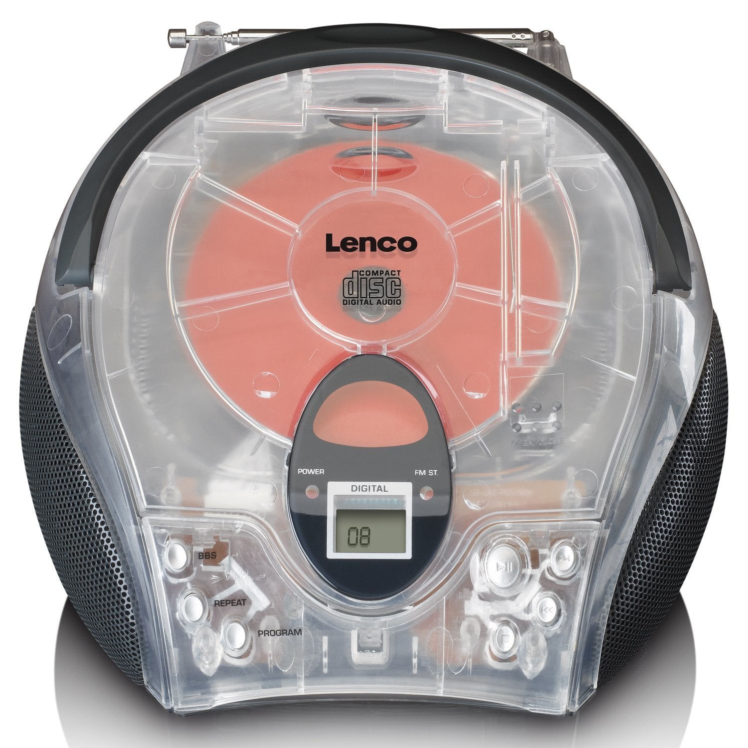 EAN 8711902066255 - Lenco SCD-24TR radio Portátil Digital Transparente imagen 3