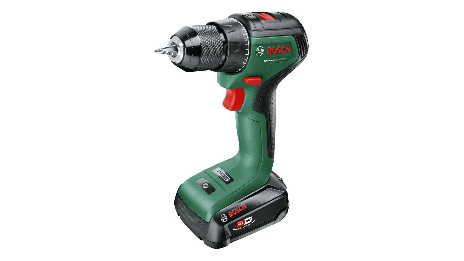 EAN 4053423230802 - Bosch UniversalDrill 18V-60 1900 RPM Sin llave 1,3 kg Negro, Verde imagen 1