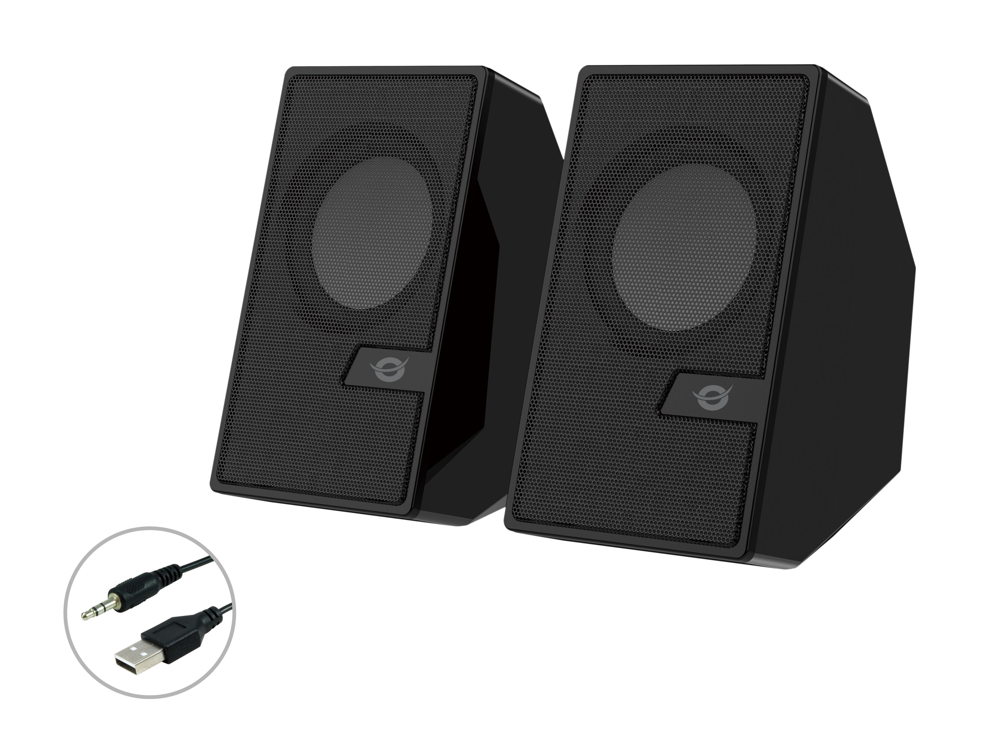 Altavoces 2.0 Conceptronic Bjorn02b 6w Color Negro Jack 3.5 Y Bluetooth Alimentacion Usb