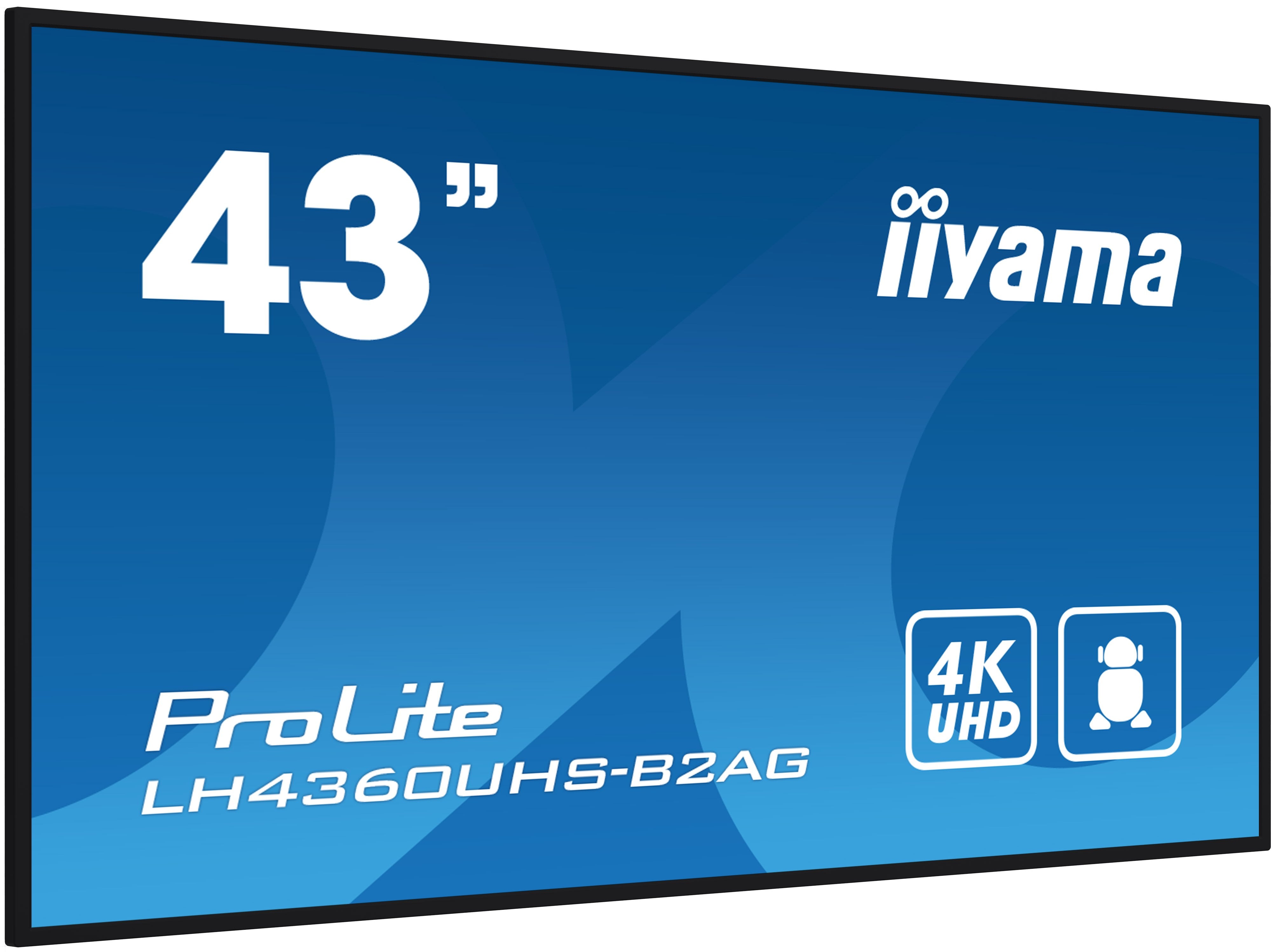 EAN 4948570124442 - iiyama LH4360UHS-B2AG pantalla de señalización Pizarra de caballete digital 108 cm (42.5") LED Wifi 500 c imagen 3
