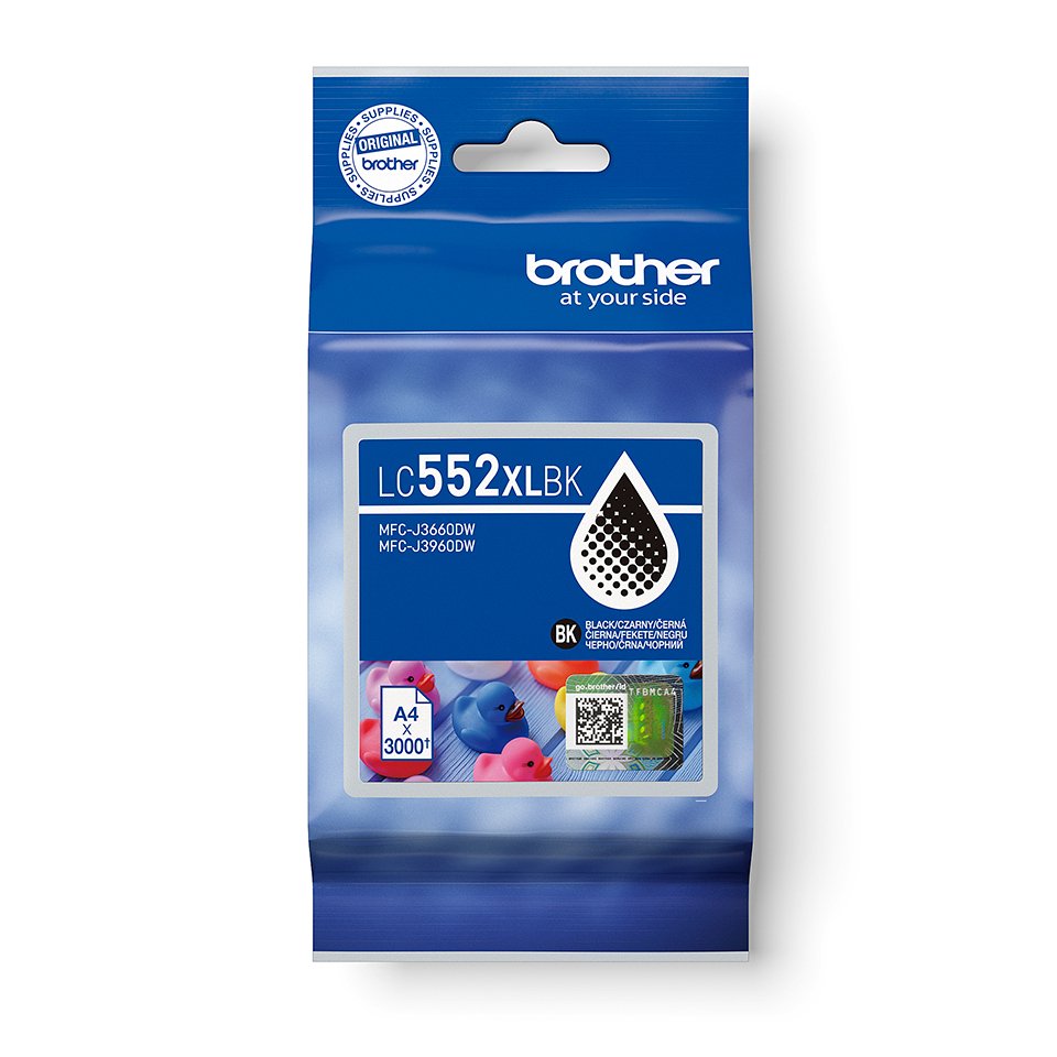 EAN 4977766843393 - Brother LC552XLBK cartucho de tinta 1 pieza(s) Original Negro imagen 1