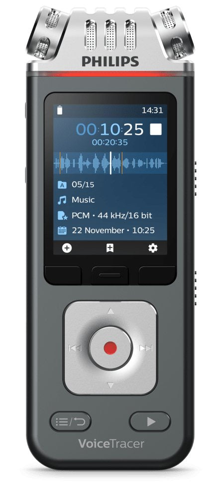 EAN 0855971006519 - Philips Voice Tracer DVT7110/00 dictáfono Tarjeta flash Antracita, Cromo imagen 1