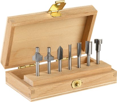 Juego De Fresas Multiusos Dremel 26150660ja De 7 Piezas, En Estuche De Madera 26150660ja