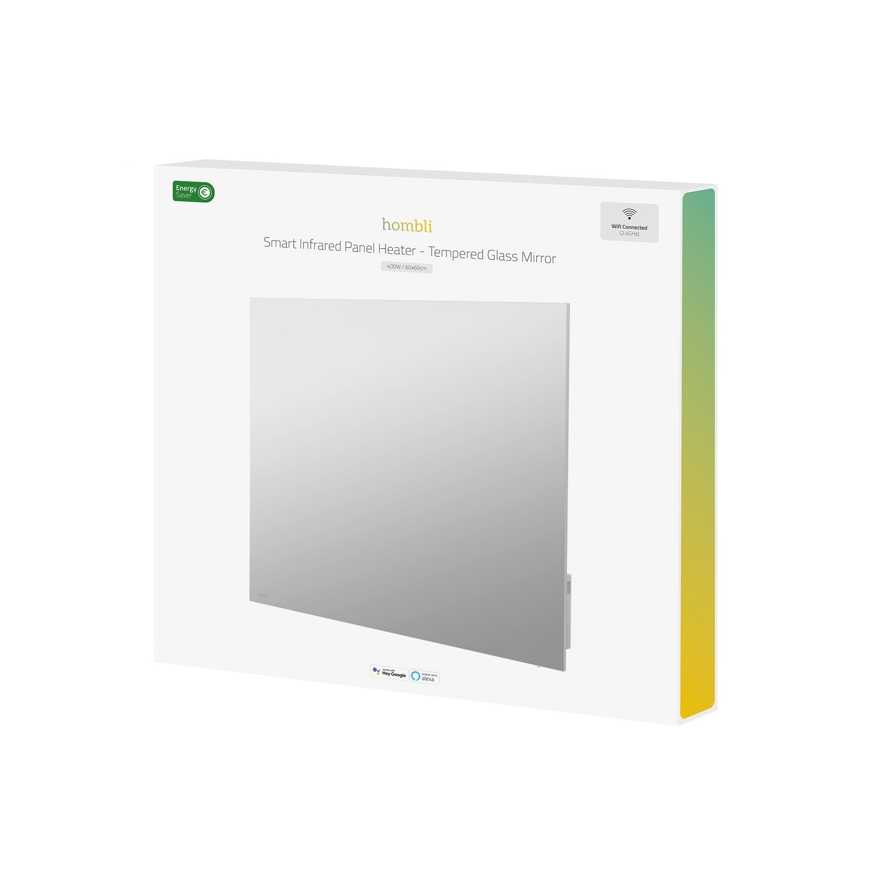 Hombli Smartes Infrarot Glas Heizpanel 400w Spiegel