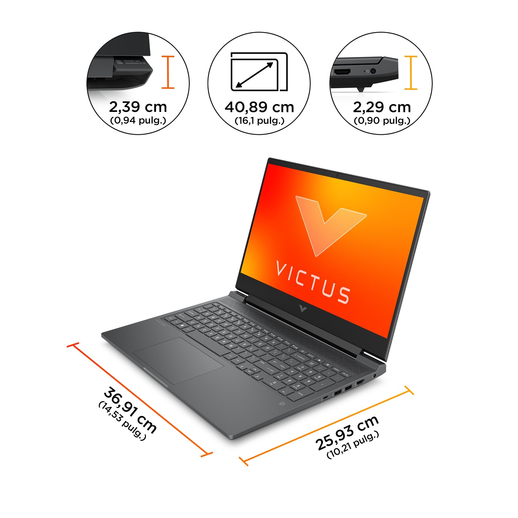 EAN 0197497517514 - HP Victus Gaming Victus 16-s0002ns AMD Ryzen™ 7 7840HS Portátil 40,9 cm (16.1") Full HD 16 GB DDR5-SDRAM imagen 7