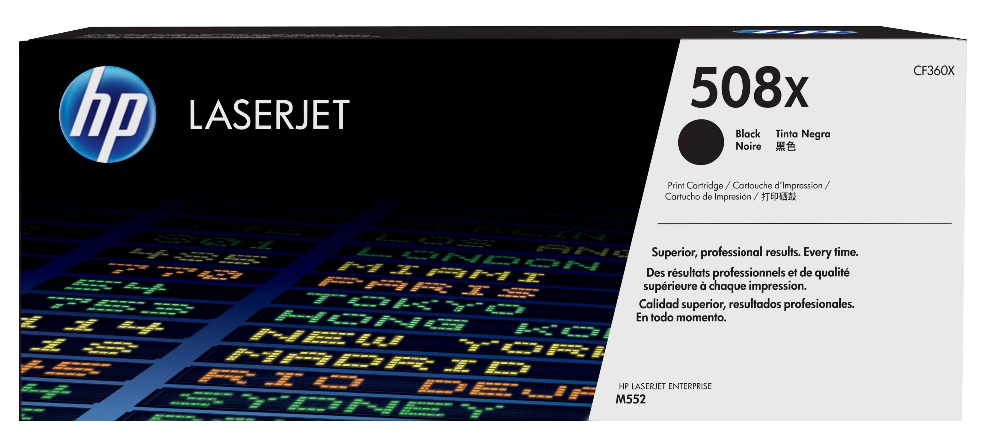 EAN 0888793237601 - HP 508X High Yield Black Original LaserJet Toner Cartridge cartucho de tóner 1 pieza(s) imagen 1