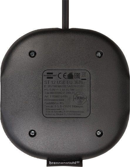 Brennenstuhl Cargador Inalámbrico De Tela 2,0 A 10 W Negro