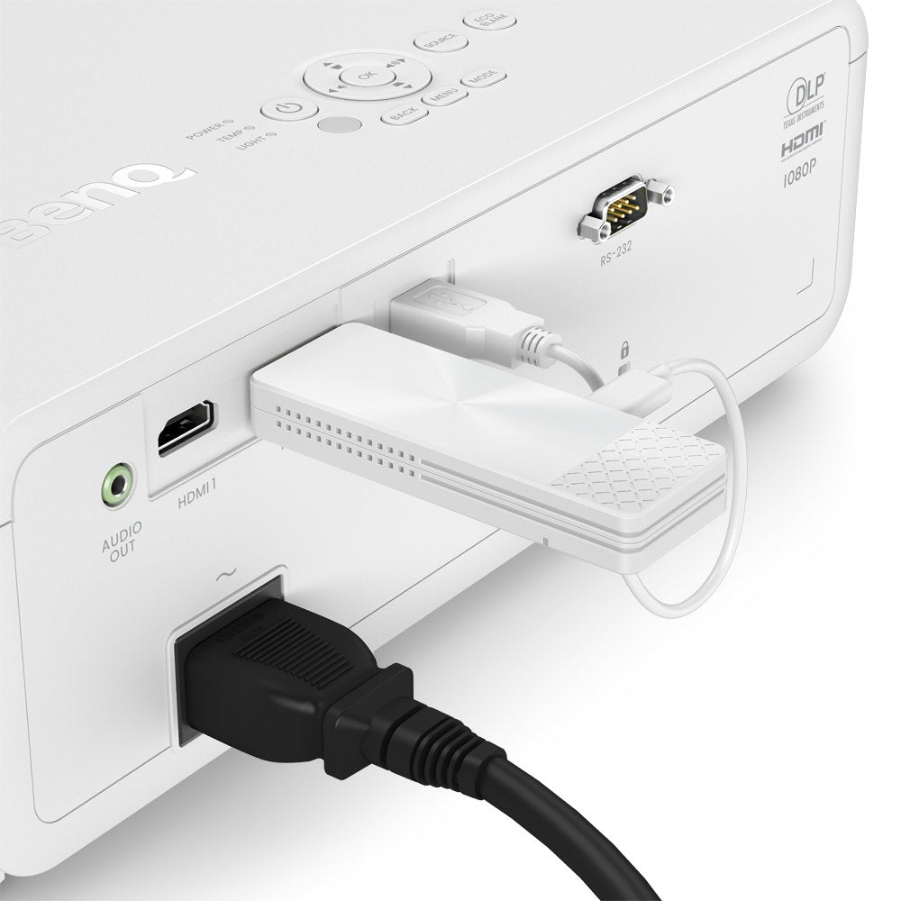 Benq Qcast Mirror Qp30 Adaptador De Distribución De Medios En La Red Hdmi Wi-Fi 5 Blanco