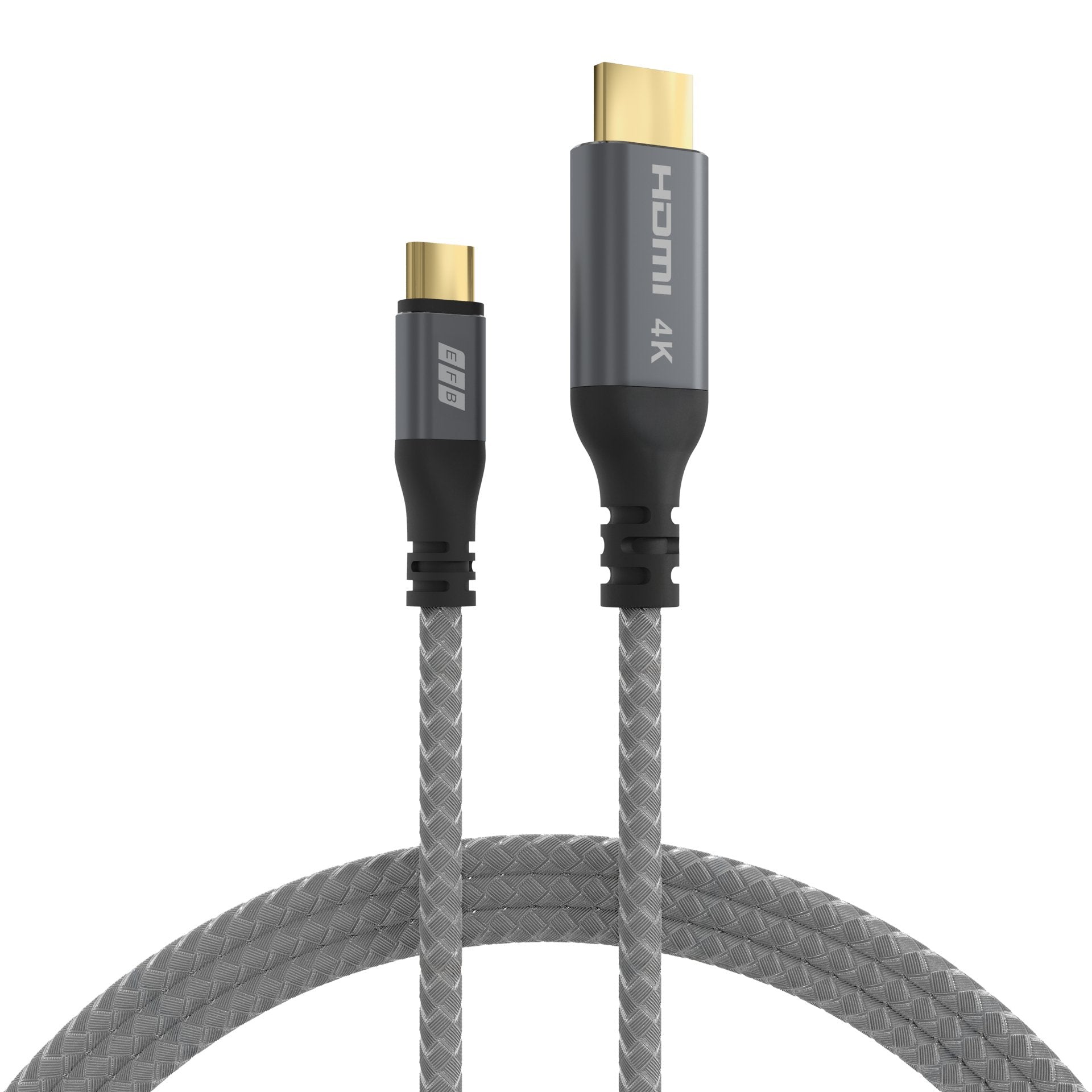 EAN 4049759325176 - EFB Elektronik USB-HDMI-00001 adaptador de cable de vídeo 1,8 m USB Tipo C Negro, Gris imagen 1
