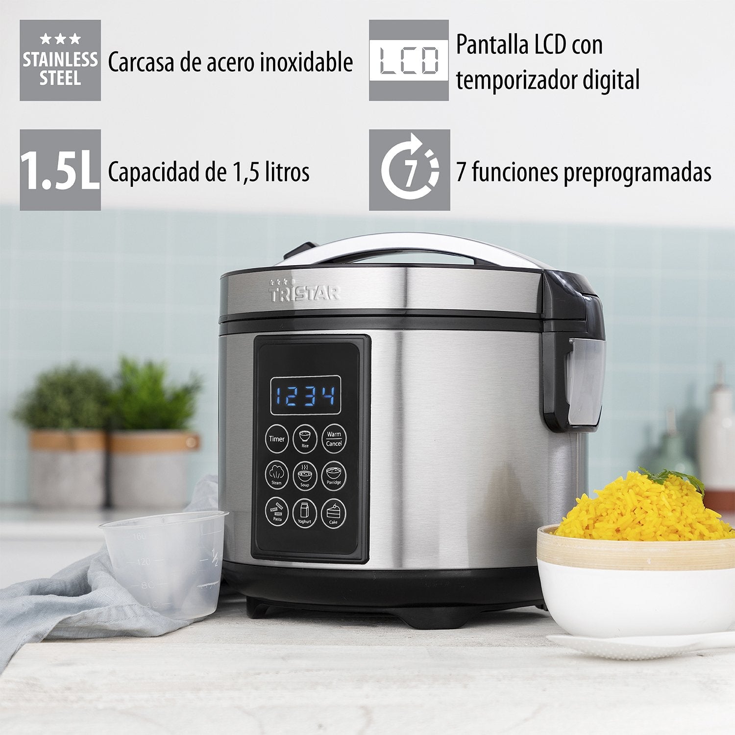 Arrocera Tristar Rk-6132 Digital Y Multicooker