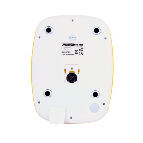 Báscula De Cocina Mesko Ms 3159y Amarillo Encimera Rectángulo