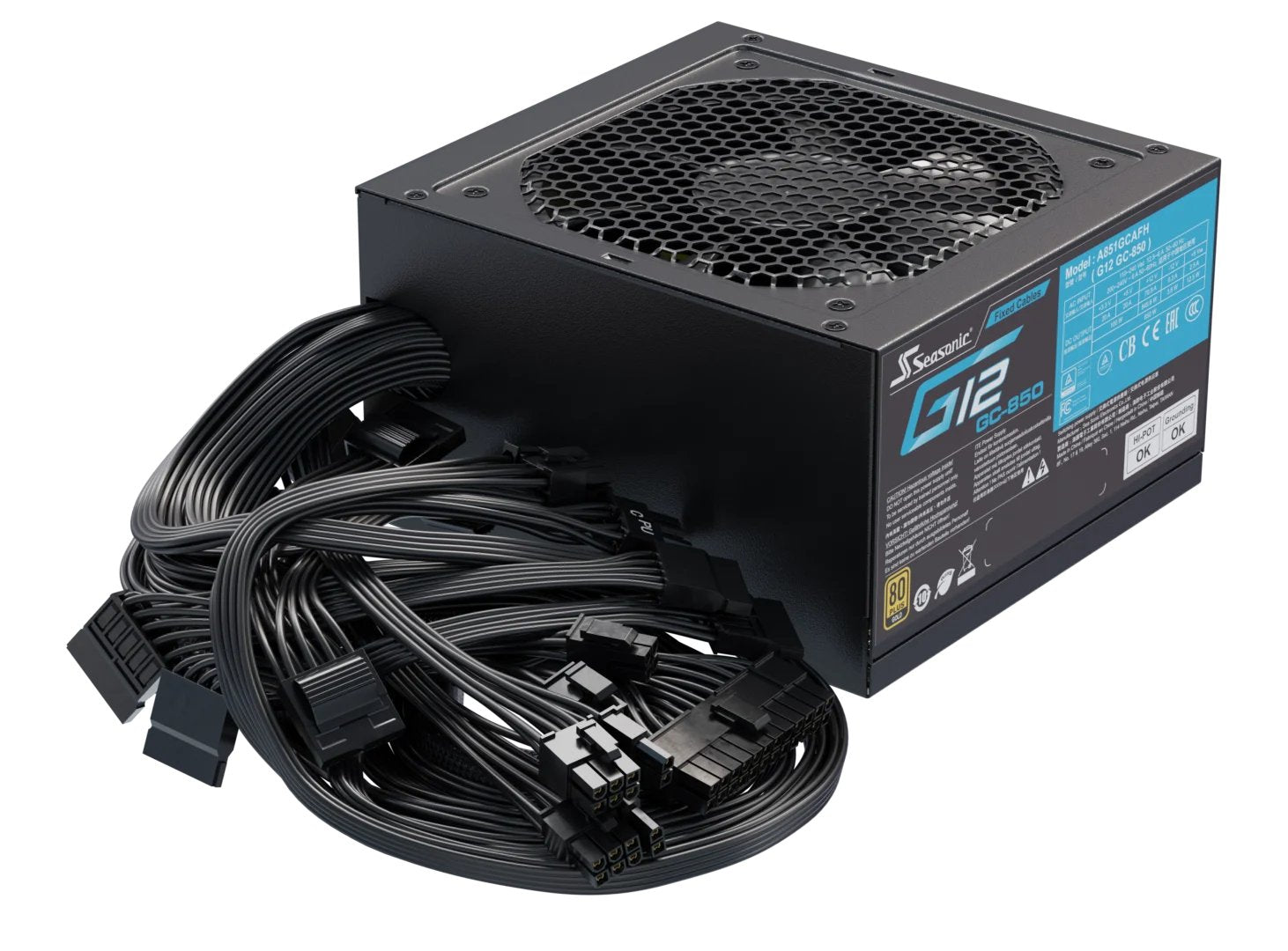EAN 4711173878544 - Seasonic Netzteil 850W G12 GC-850 80+Gold unidad de fuente de alimentación ATX Negro imagen 4
