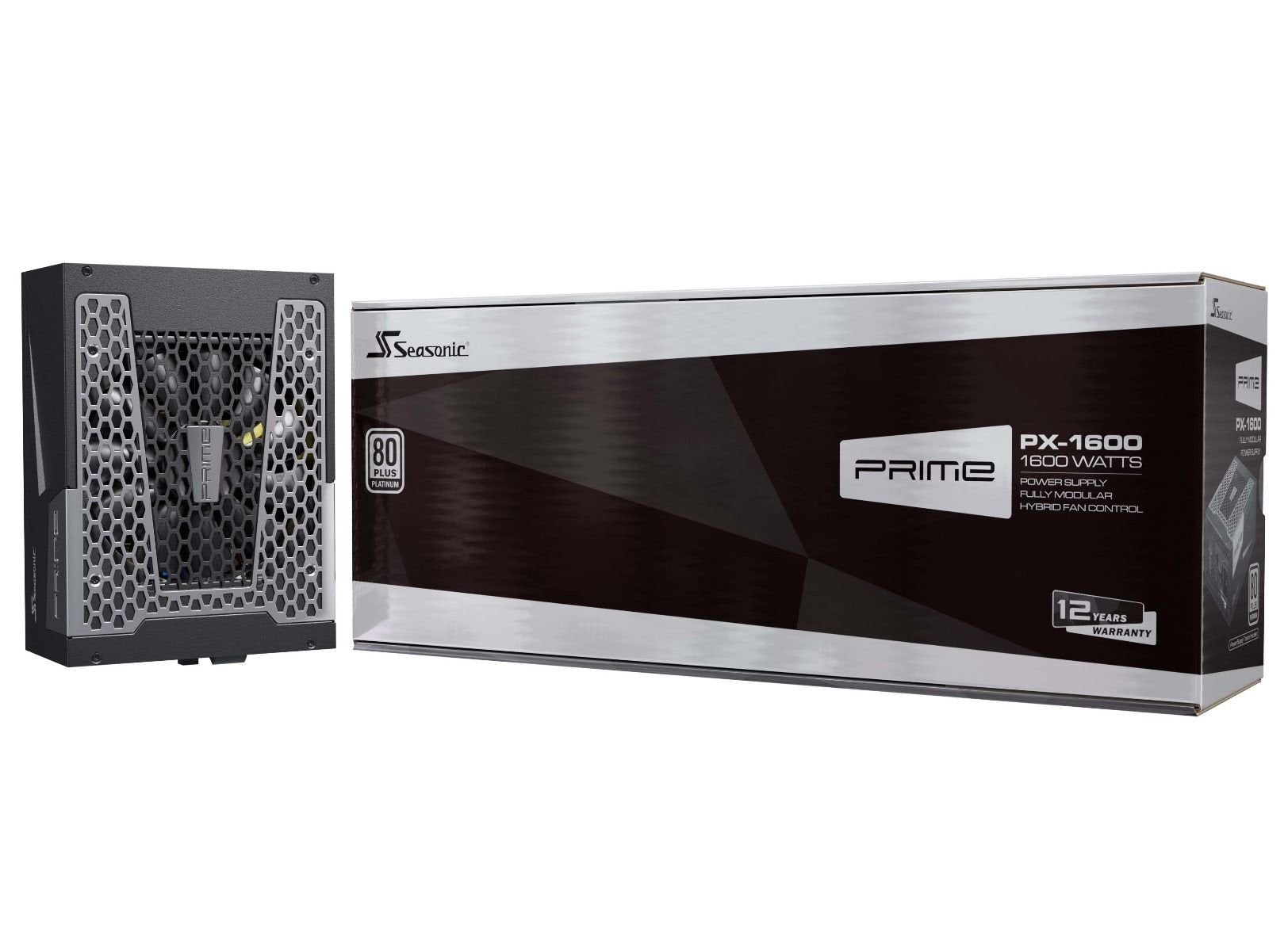 EAN 4711173876410 - Seasonic PRIME-PX-1600 unidad de fuente de alimentación 1600 W 24-pin ATX ATX Negro imagen 5
