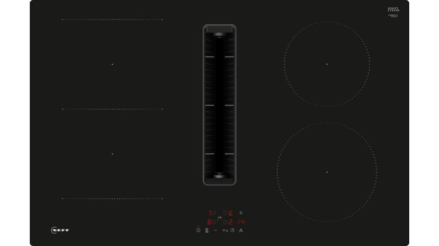 EAN 4242004277460 - Neff V58NBS1L0 hobs Negro Integrado 80 cm Con placa de inducción 4 zona(s) Campana integrada imagen 1