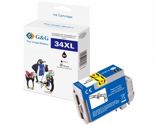 G&G Xl-Druckercartucho Compatible Con Epson 34xl T3471