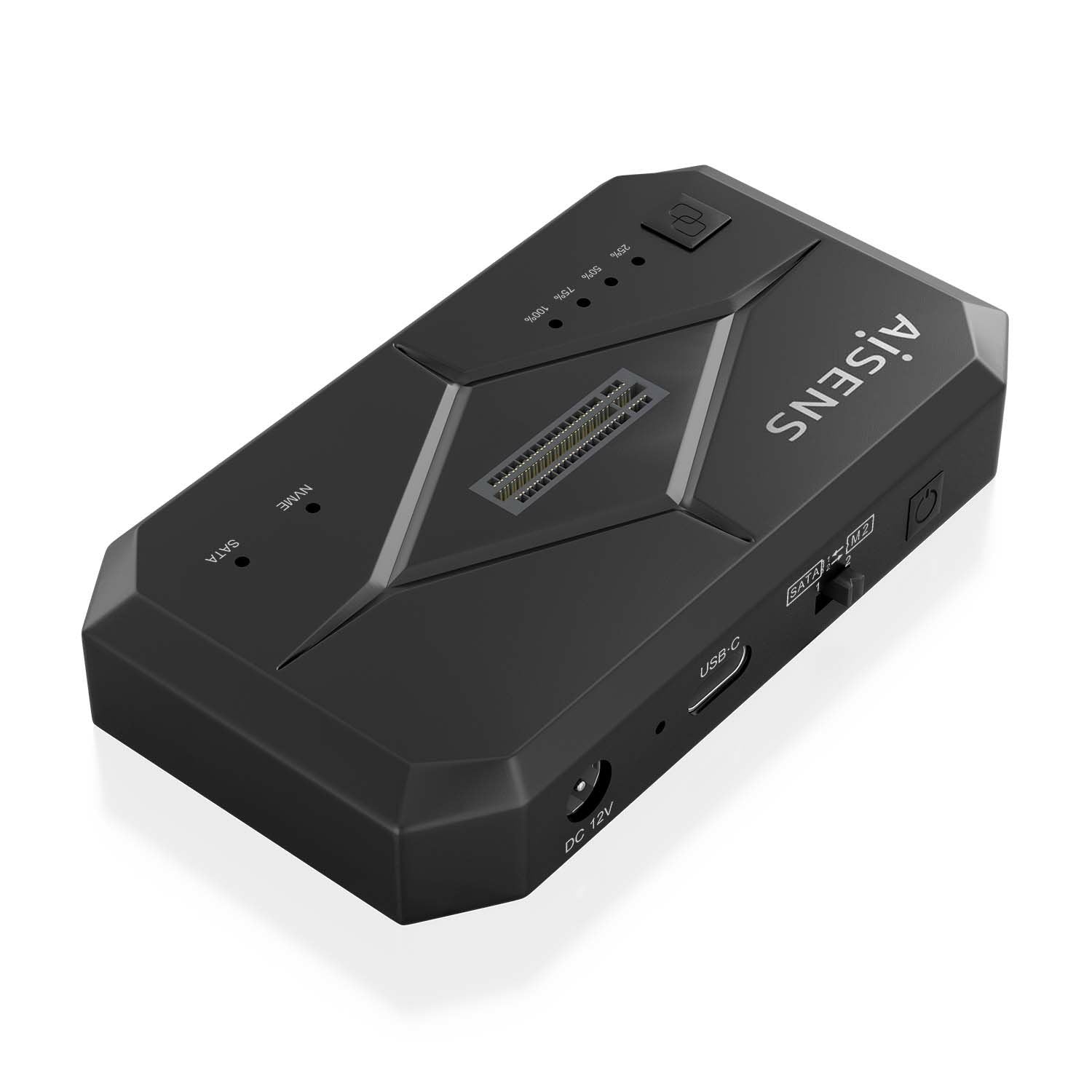 Aisens Estacion De Docking Asds-M2sata04b Sata 2.5/3.5, M.2 Nvme A Usb 3.0/3.1 Gen1, Clone, Negro