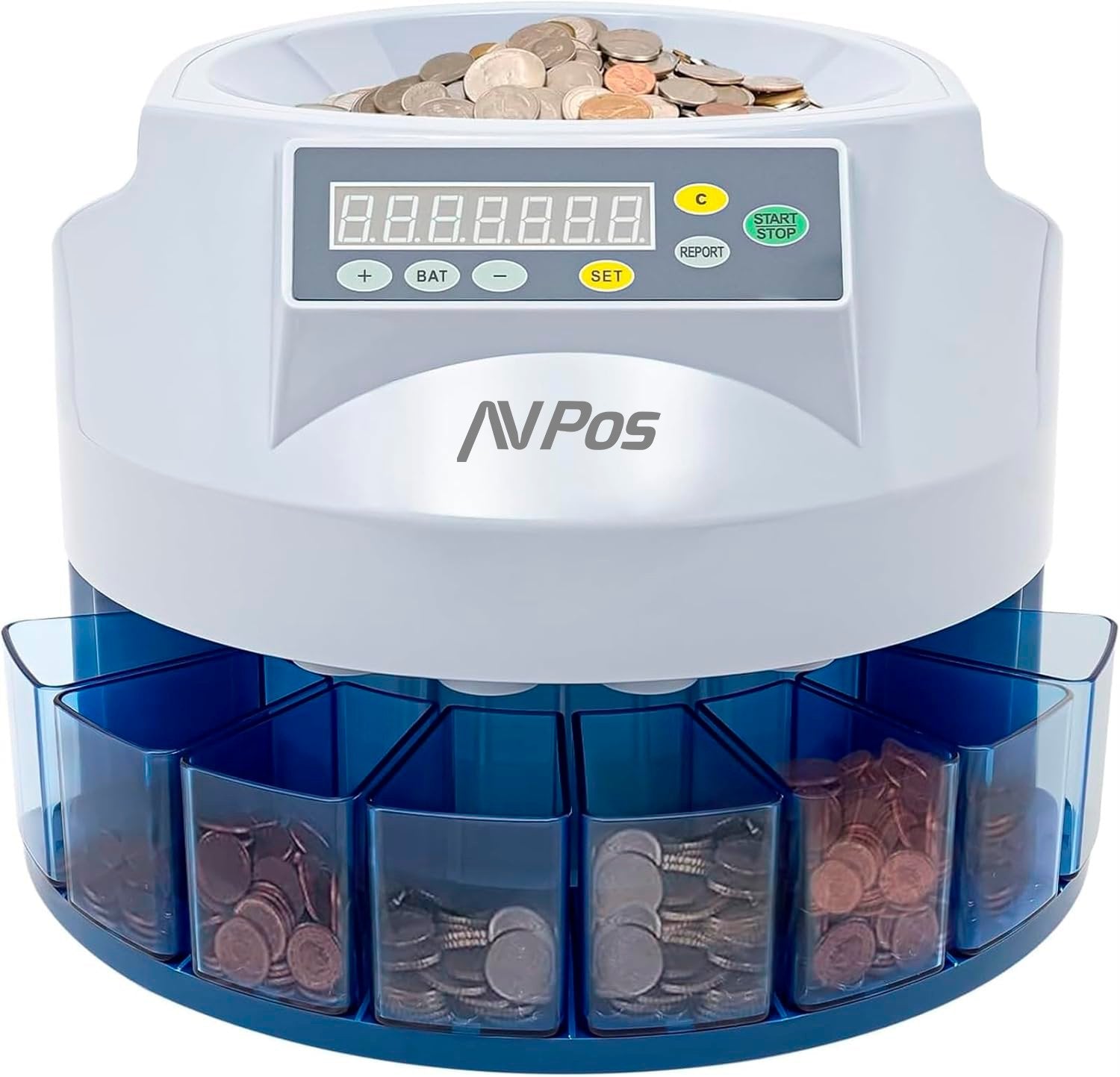 EAN 7427250946675 - AVPos AVP-CCM6 contador de dinero Contador de monedas Negro imagen 3