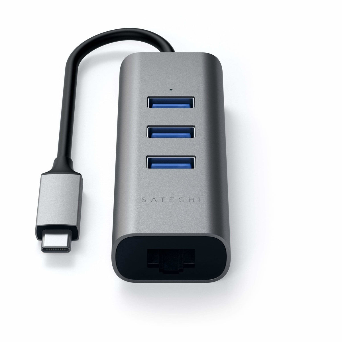 Satechi Type-C 2-In-1 3 Port Usb 3.0 Hub & Ethernet, 4 In 1, St-Tc2n1usb31am