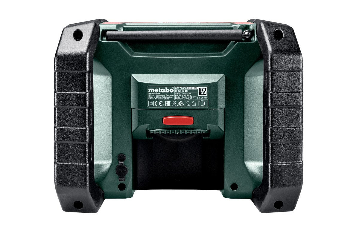 Metabo R 12-18 Bt Radio De Construcción A Batería