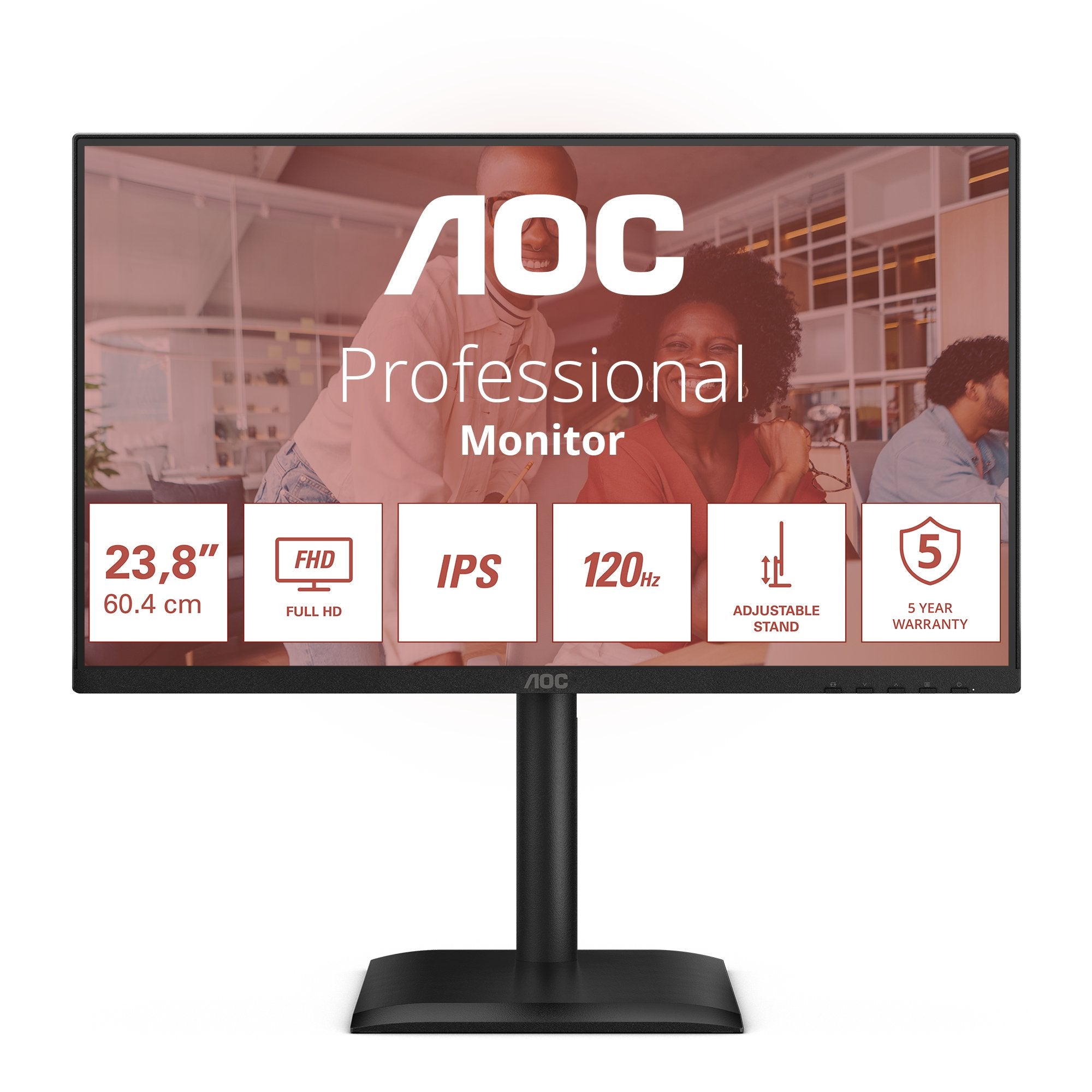 EAN 4038986142779 - AOC 24E4U pantalla para PC 60,5 cm (23.8") 1920 x 1080 Pixeles Full HD LED Negro imagen 1