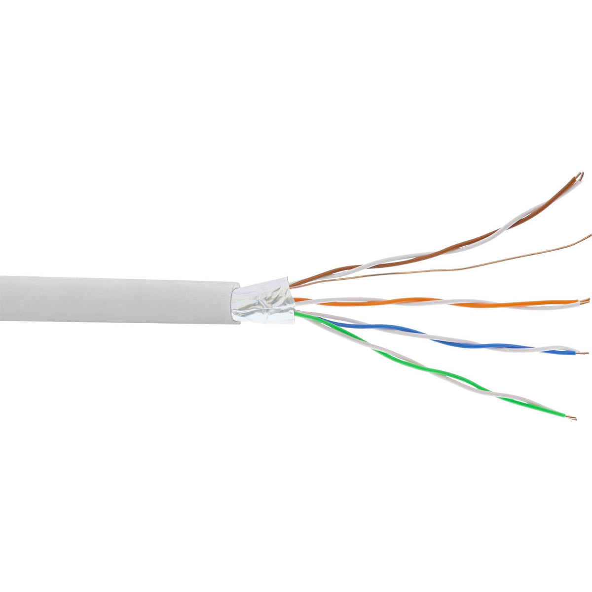 Cable Telefónico Inline 8 Hilos Instalación Sólida 4x2x06mm Apantallado 25m