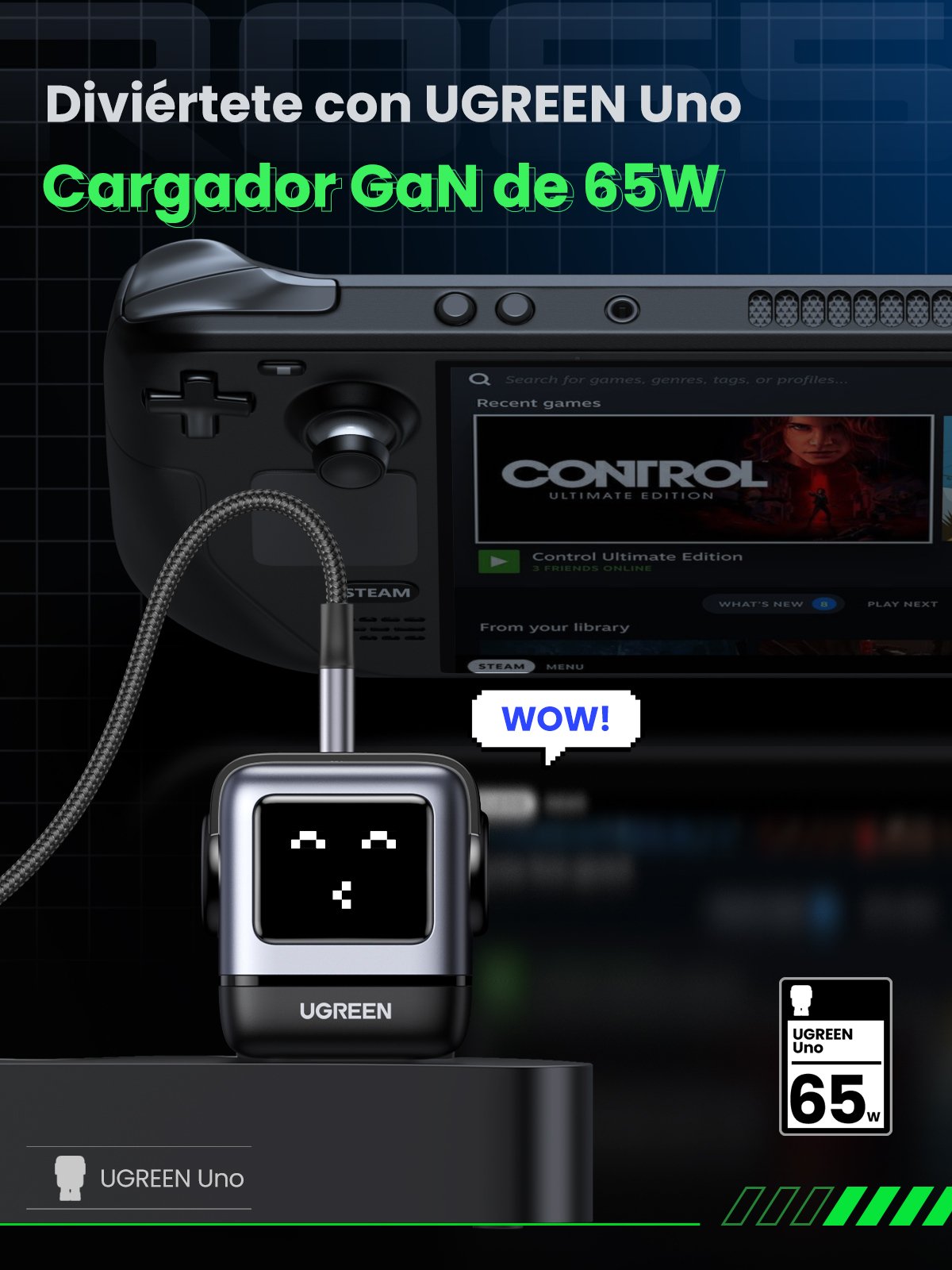 EAN 6941876236688 - Ugreen Nexode RG 65W 3-Port GaN Ordenador portátil, Teléfono móvil, Portátil, Batería portátil, Teléfono imagen 7