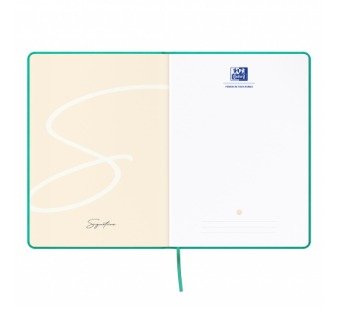 Oxford Libreta Cosida Signature T. Flexible A5 104h Dots Turquesa