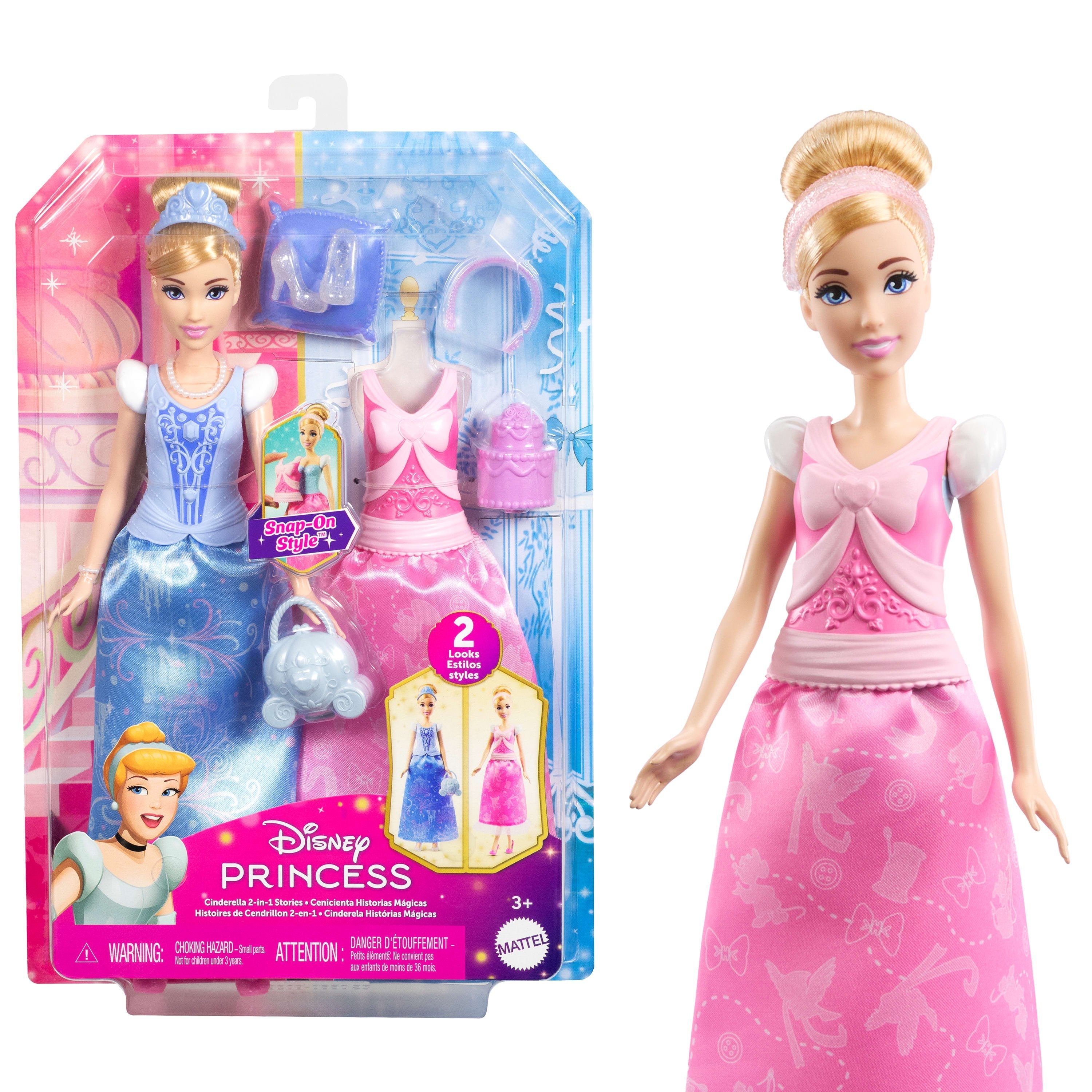 Muñeca Mattel Disney Princess Fashion Storytelling Cenicienta Jcr95