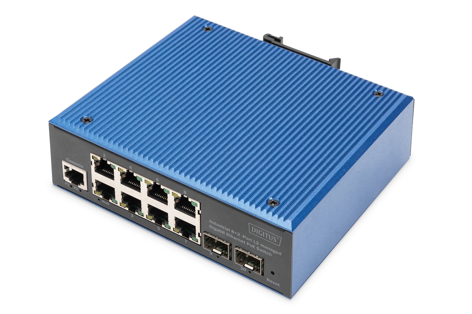 Digitus Switch Gigabit Ethernet Poe Industrial L2 De 8+2 Puertos, Managed