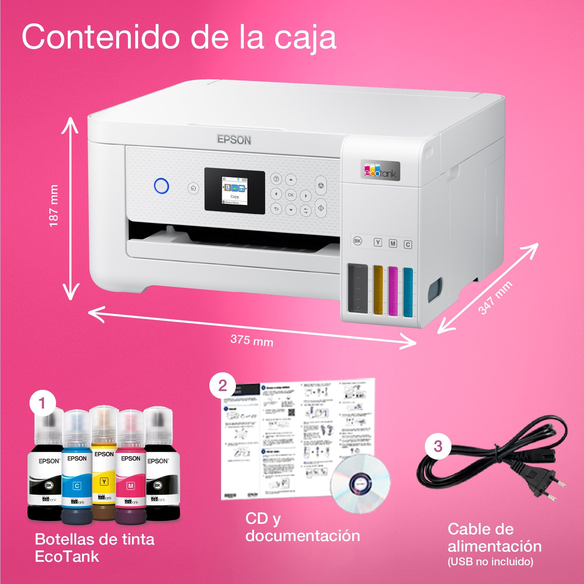 EAN 8715946686387 - Epson EcoTank ET-2856 Inyección de tinta 5760 x 1440 DPI 33 ppm Wifi imagen 28
