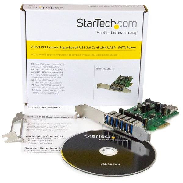 Startech Adaptador Tarjeta Pci Express 7 Puertos U
