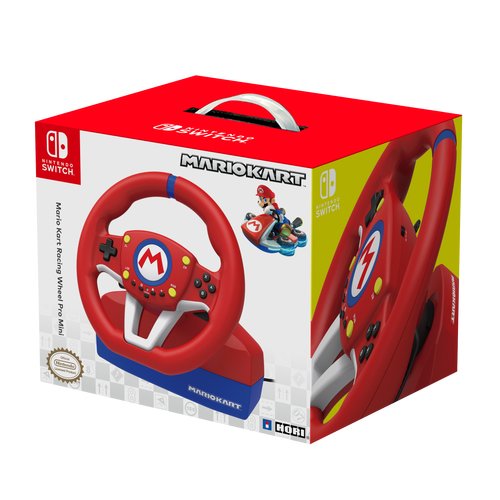 Volante De Carreras Con Pedales Hori Mario Kart Racing Wheel Pro Mini Para Nintendo Switch Licencia Oficial Nintendo