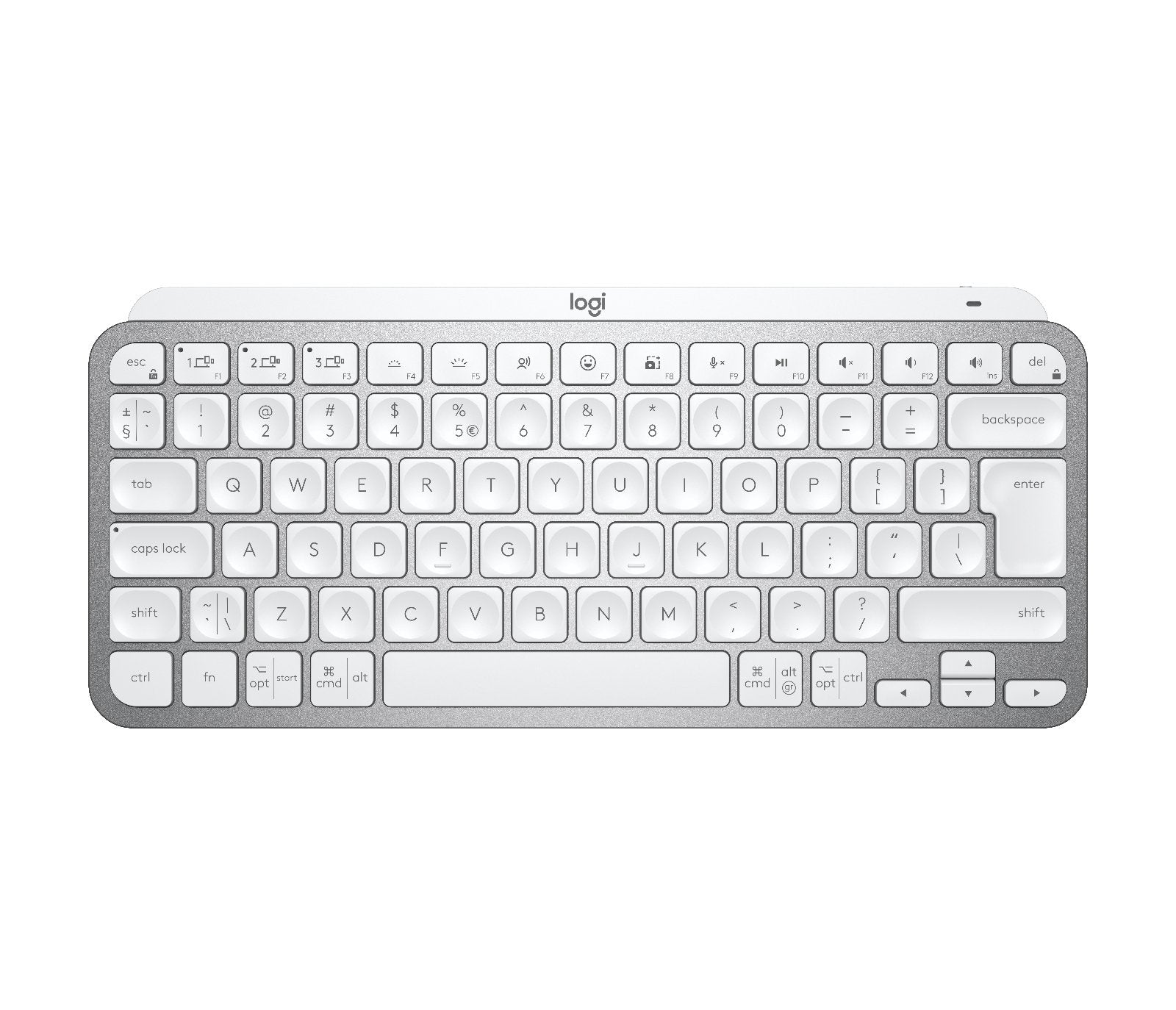 EAN 5099206099036 - Logitech Master MX Keys Mini teclado Oficina RF Wireless + Bluetooth QWERTY Internacional de EE.UU. Gris imagen 1