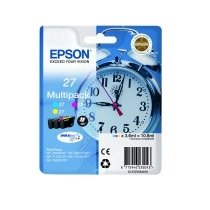 EAN 3609740141607 - Epson Alarm clock 27XL DURABrite Ultra cartucho de tinta 1 pieza(s) Original Alto rendimiento (XL) Cian, imagen 1