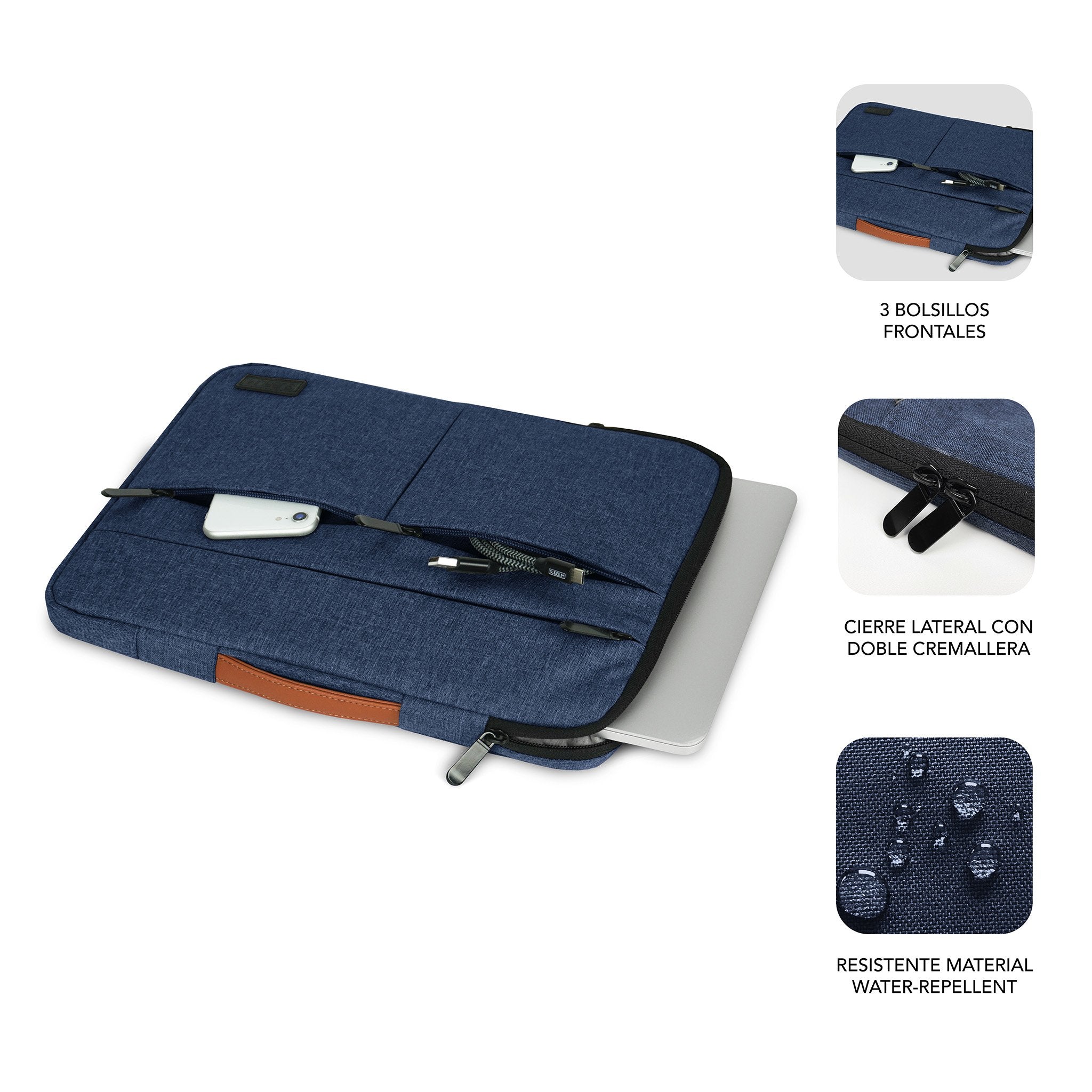 EAN 8436586742737 - SUBBLIM SUBLS-AP36052 maletines para portátil 39,6 cm (15.6") Azul imagen 3