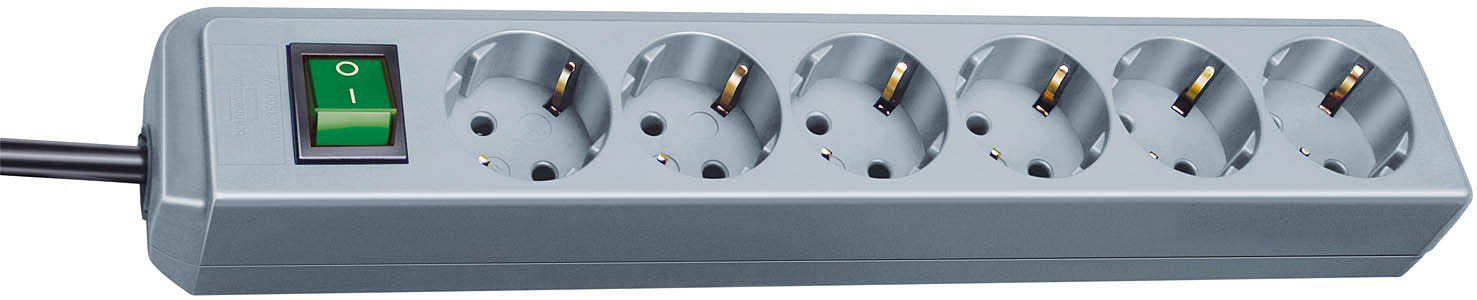 Brennenstuhl Eco Base Múltiple 1,5 M 6 Salidas Ac Gris