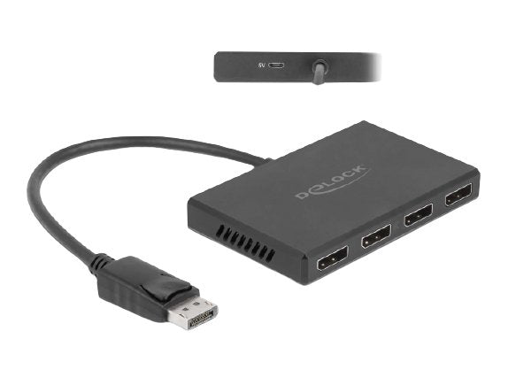 Delock Displayport 1.4 Splitter 1 X Displayport In A 4 X Displayport Out