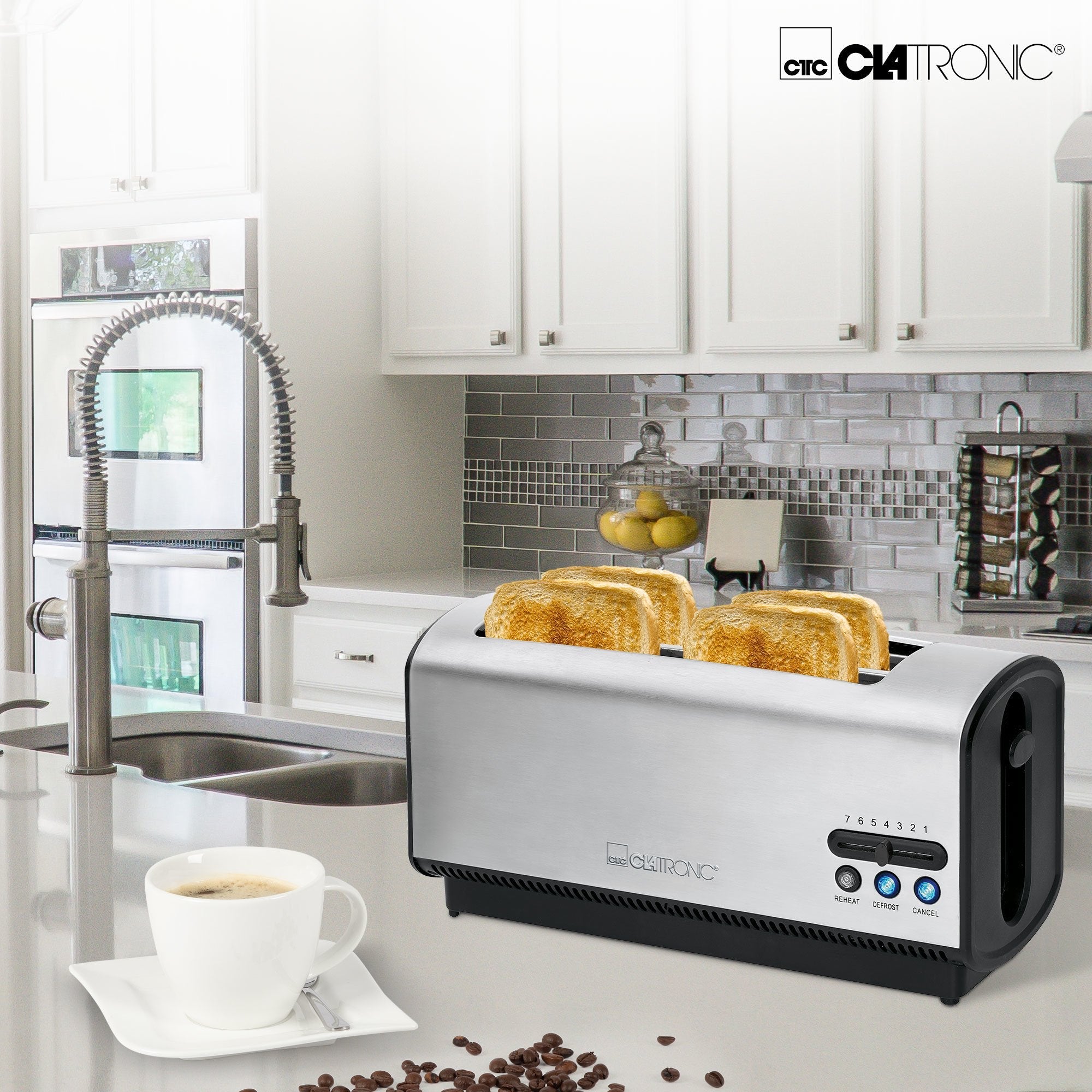 Clatronic Ta3687 Tostador 2 Ranuras 1200w