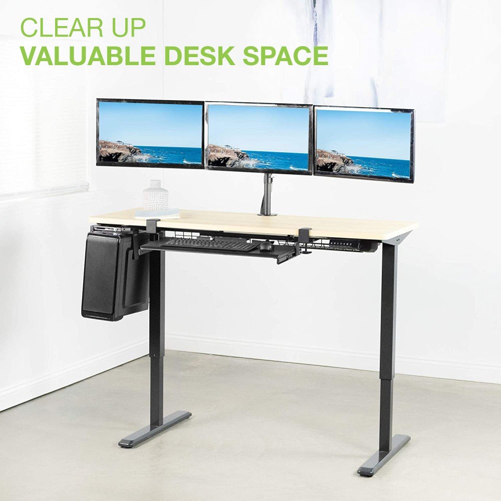 Techly Ica-Lcd 482-T Soporte De Mesa Para Pantalla Plana 61 Cm (24") Negro