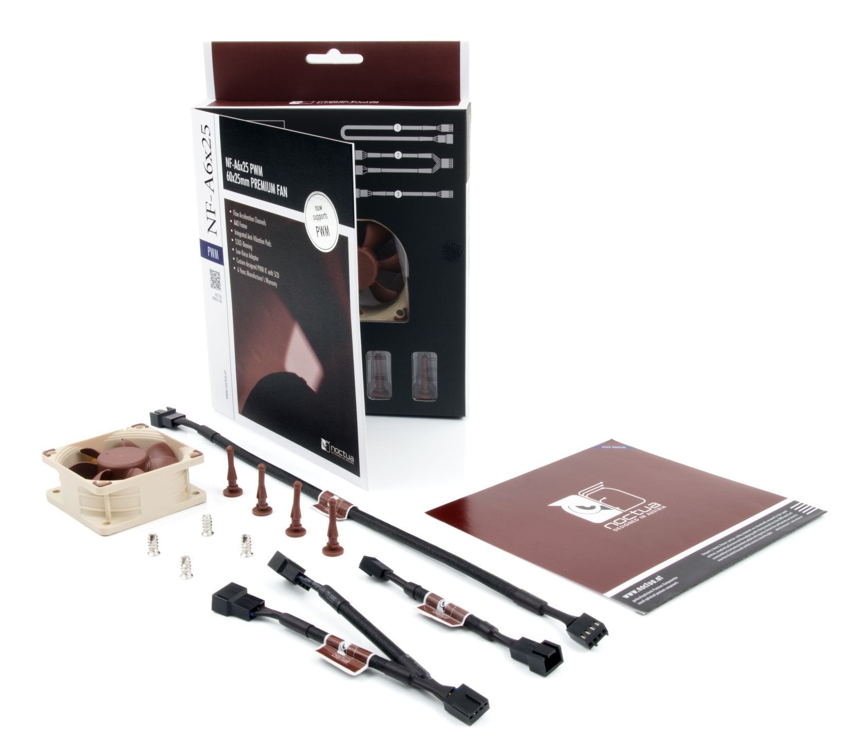 Ventilador 6cm Noctua Nf-A6x25 3.000rpm Marron