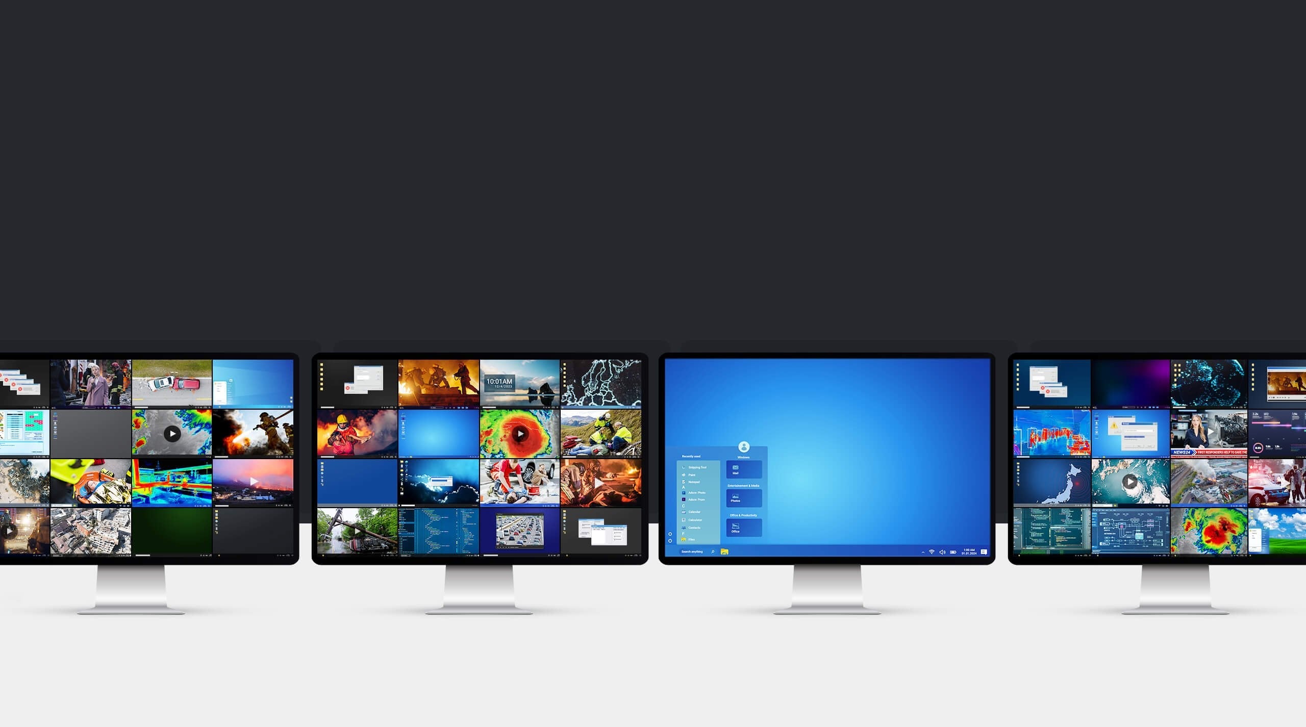 Receptor Kvm Sobre Ip Multi-View Con 4 Pantallas 4k Aten-Ke8980mr