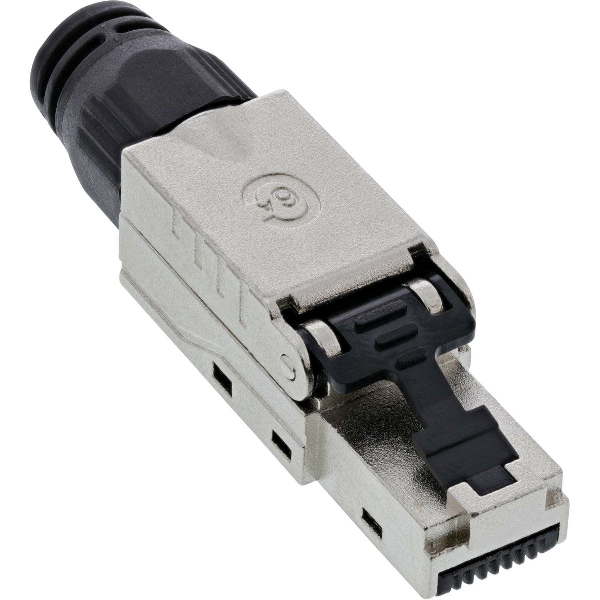 Enchufe Inline Rj45 Cat.6a 500mhz, Instalable En Campo, Blindado, Con Tapa Roscada